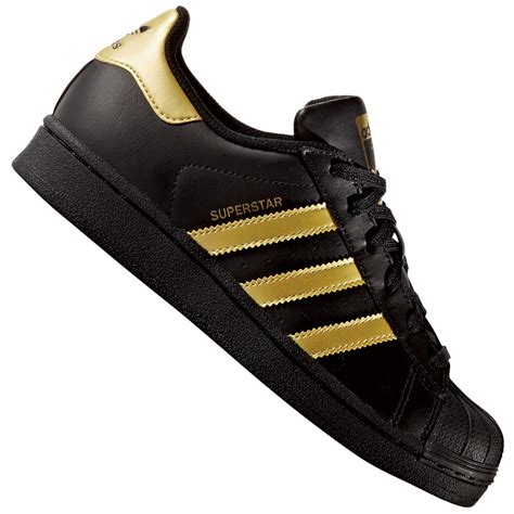 adidas schwarz gold mit plateau|Schwarz .